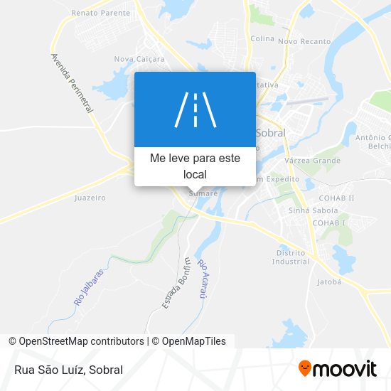 Rua São Luíz mapa