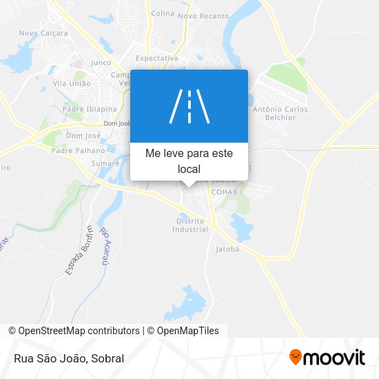 Rua São João mapa