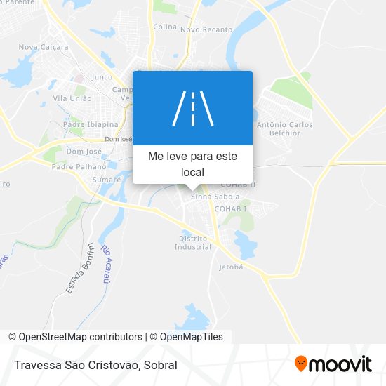 Travessa São Cristovão mapa