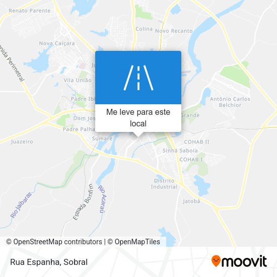 Rua Espanha mapa
