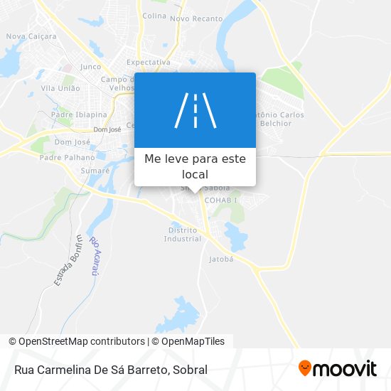 Rua Carmelina De Sá Barreto mapa
