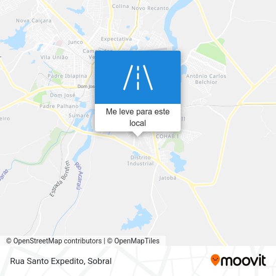 Rua Santo Expedito mapa