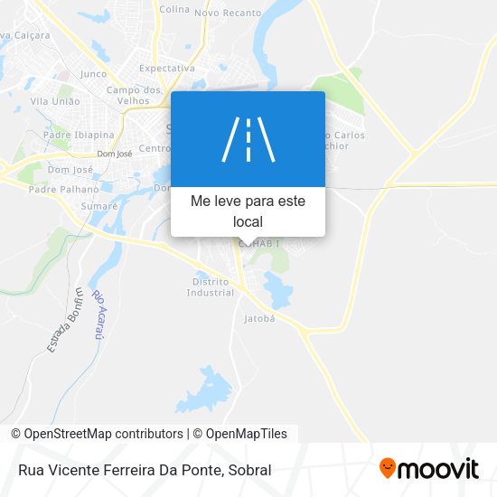 Rua Vicente Ferreira Da Ponte mapa