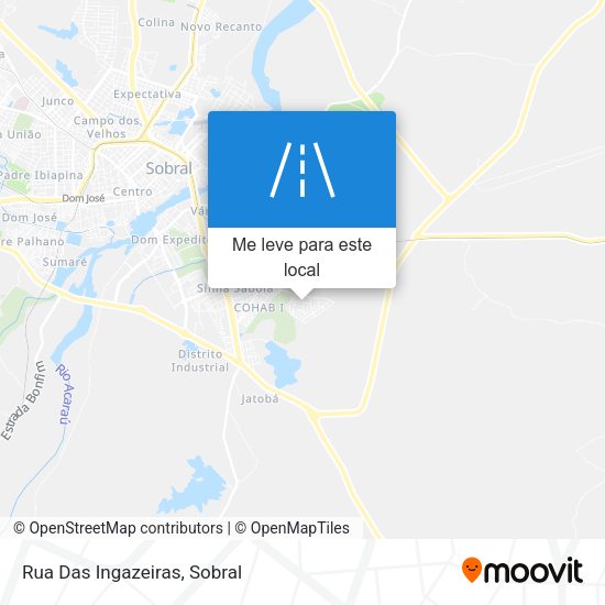 Rua Das Ingazeiras mapa