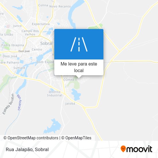 Rua Jalapão mapa