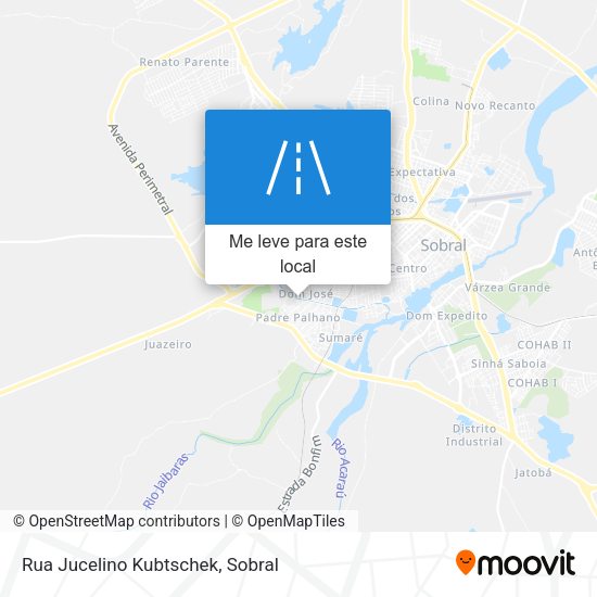 Rua Jucelino Kubtschek mapa