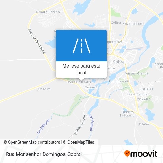 Rua Monsenhor Domingos mapa