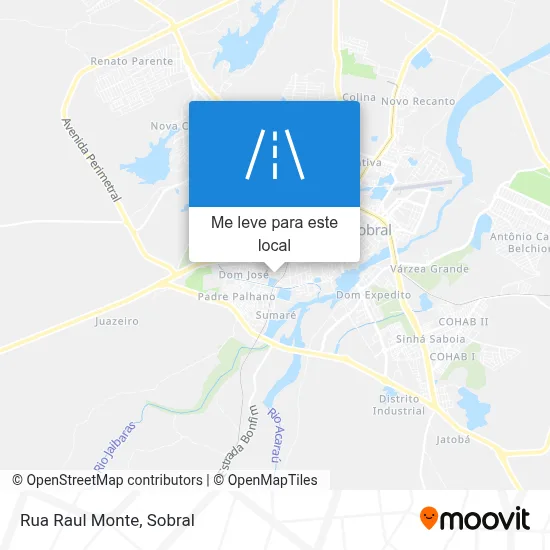 Rua Raul Monte mapa