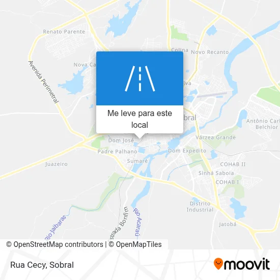 Rua Cecy mapa