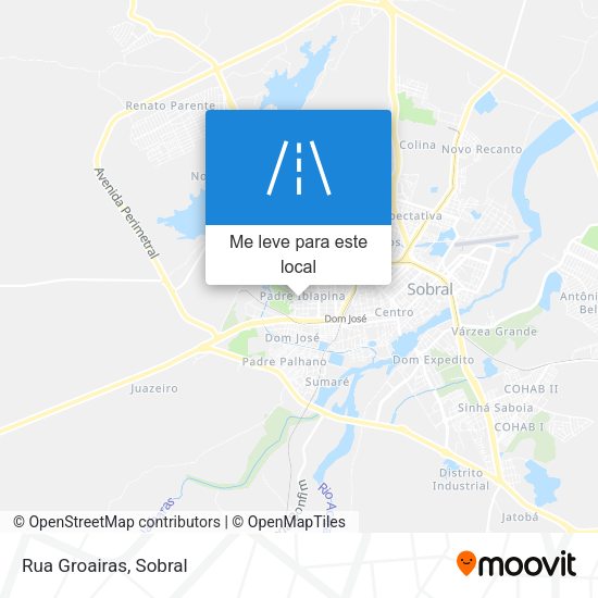 Rua Groairas mapa