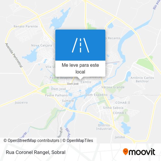Rua Coronel Rangel mapa