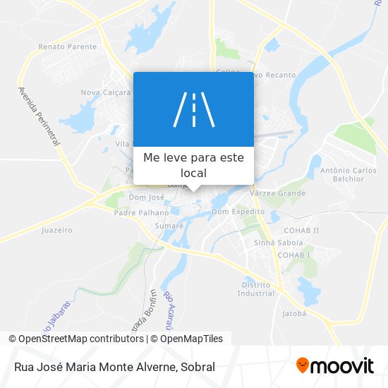 Rua José Maria Monte Alverne mapa