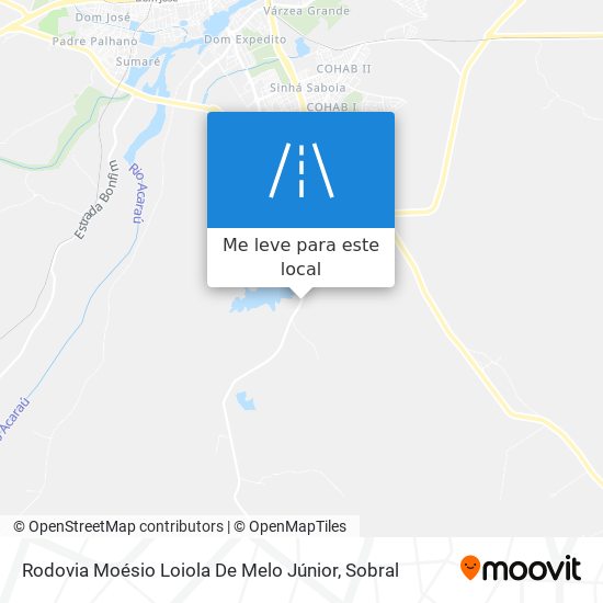 Rodovia Moésio Loiola De Melo Júnior mapa