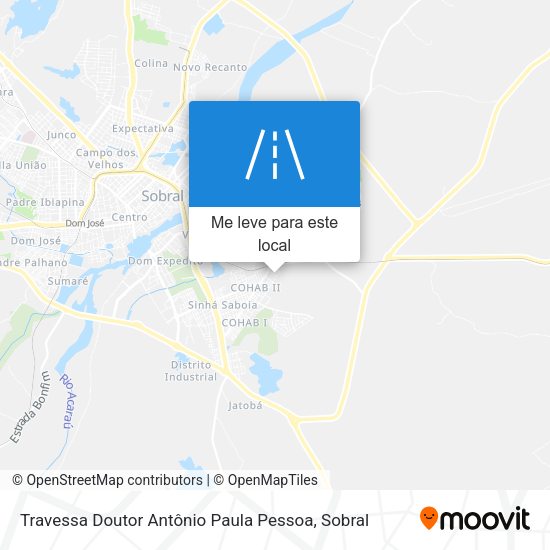 Travessa Doutor Antônio Paula Pessoa mapa