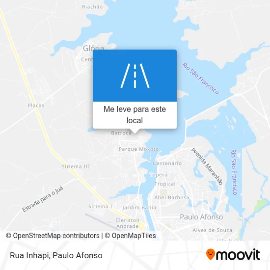 Rua Inhapi mapa