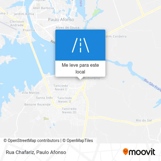 Rua Chafariz mapa