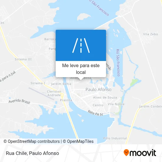 Rua Chile mapa