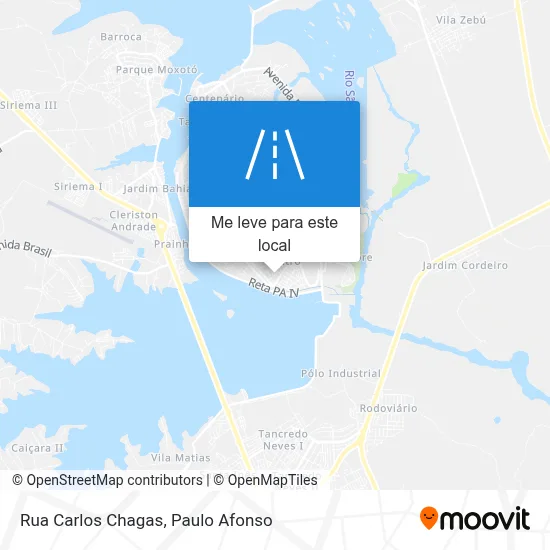 Rua Carlos Chagas mapa