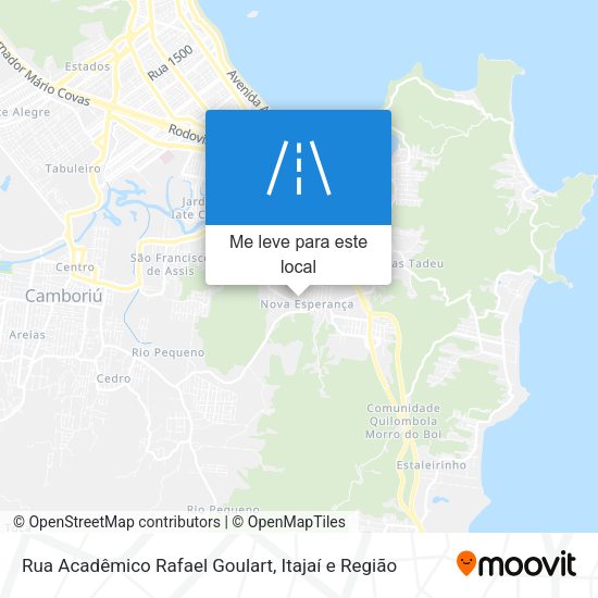 Rua Acadêmico Rafael Goulart mapa