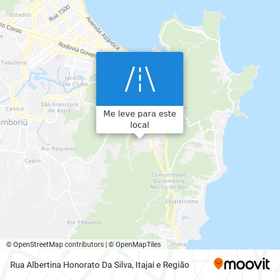 Rua Albertina Honorato Da Silva mapa