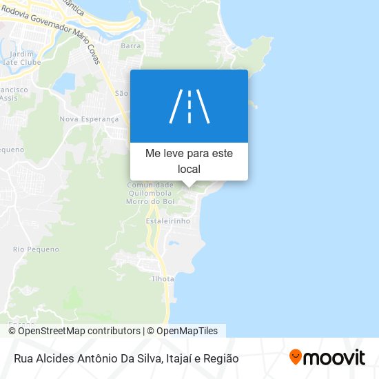 Rua Alcides Antônio Da Silva mapa