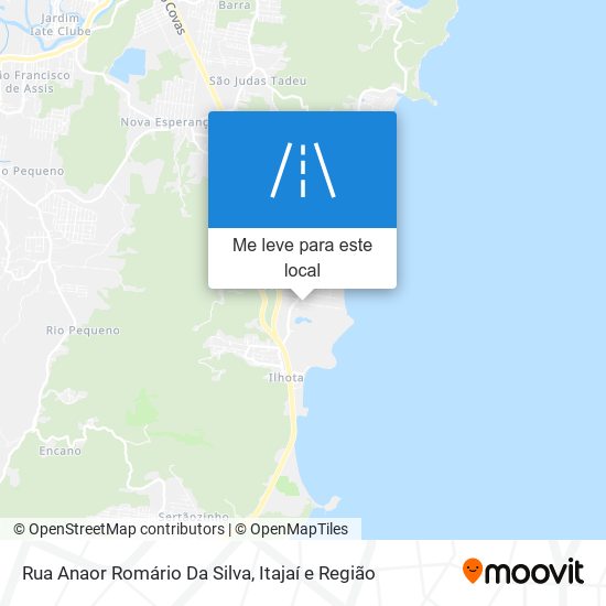 Rua Anaor Romário Da Silva mapa