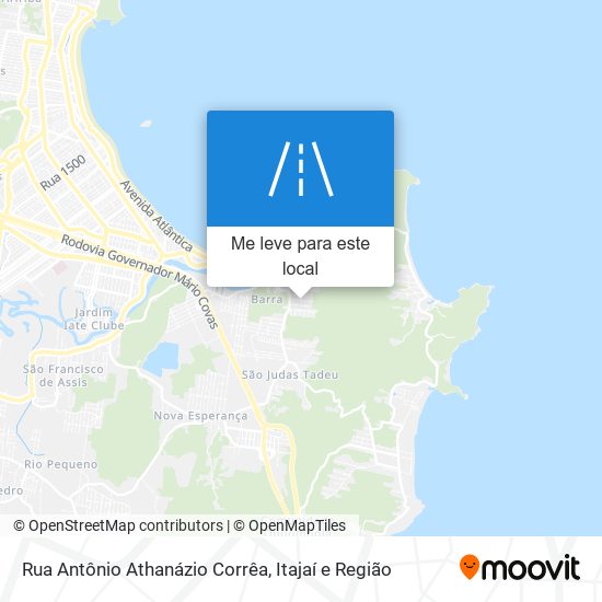 Rua Antônio Athanázio Corrêa mapa