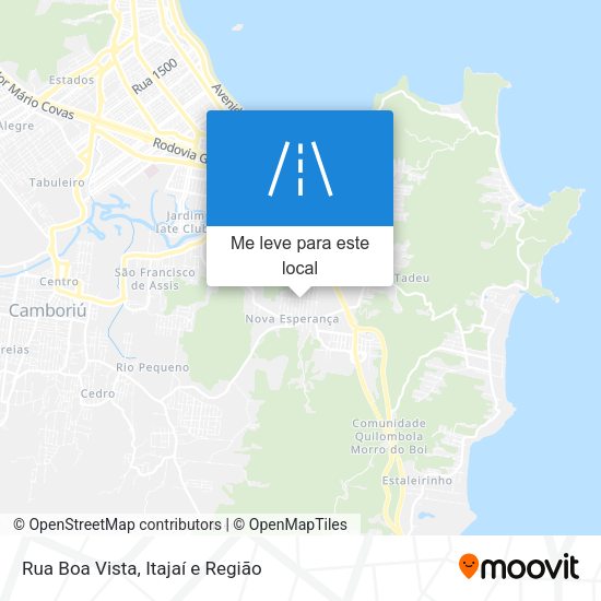 Rua Boa Vista mapa
