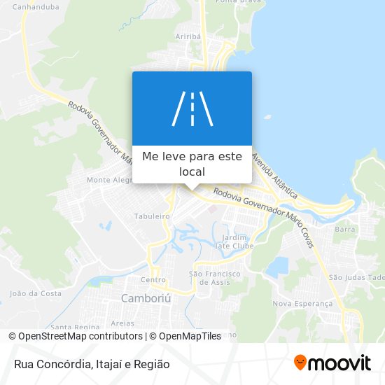 Rua Concórdia mapa