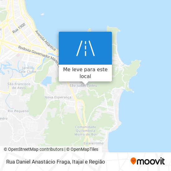 Rua Daniel Anastácio Fraga mapa