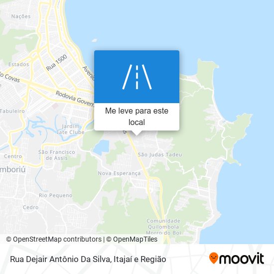 Rua Dejair Antônio Da Silva mapa