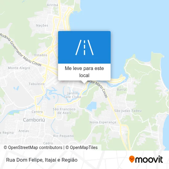 Rua Dom Felipe mapa