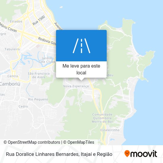 Rua Doralice Linhares Bernardes mapa