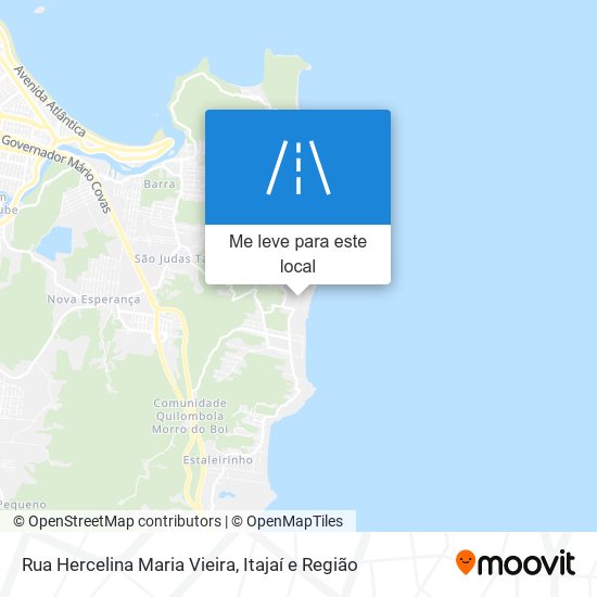 Rua Hercelina Maria Vieira mapa