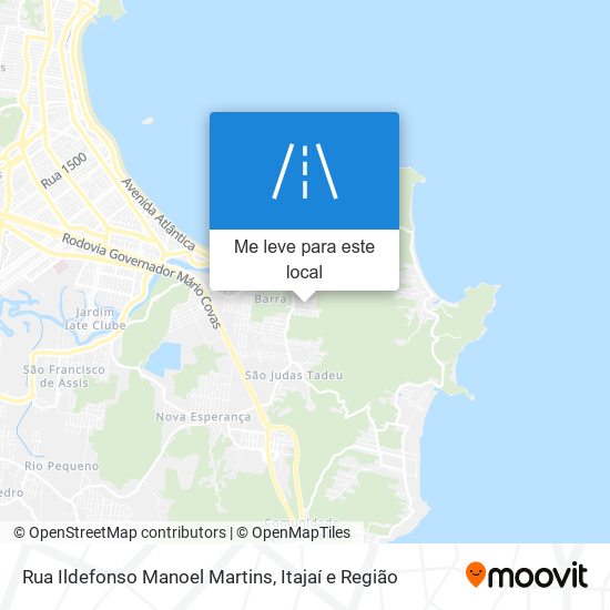 Rua Ildefonso Manoel Martins mapa
