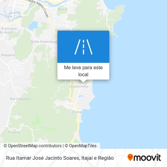 Rua Itamar José Jacinto Soares mapa