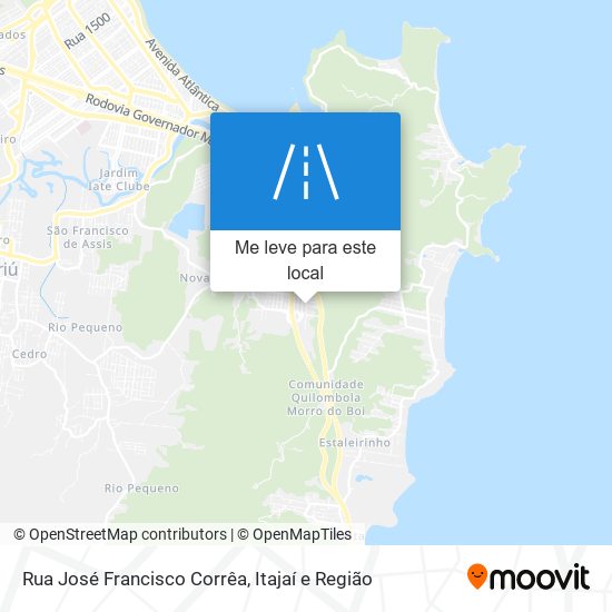 Rua José Francisco Corrêa mapa