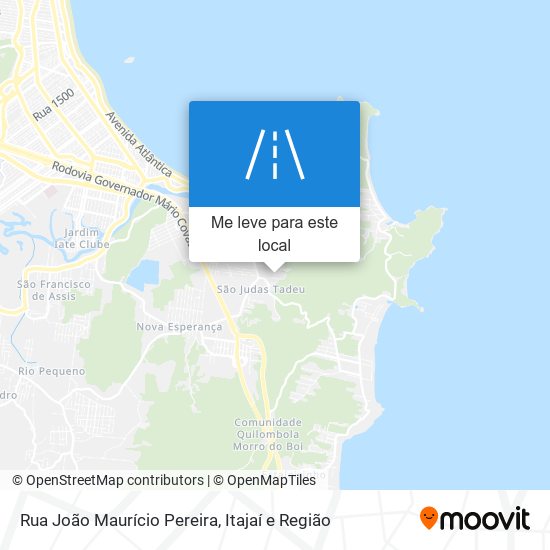 Rua João Maurício Pereira mapa