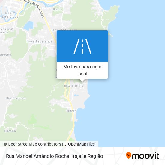 Rua Manoel Amândio Rocha mapa