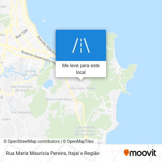 Rua Maria Maurícia Pereira mapa