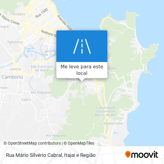 Rua Mário Silvério Cabral mapa