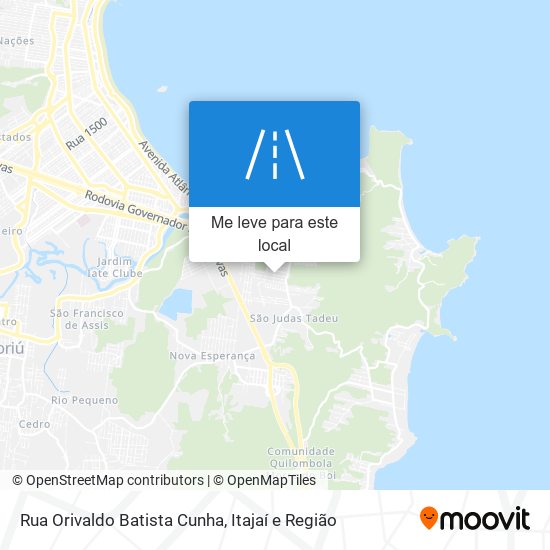 Rua Orivaldo Batista Cunha mapa