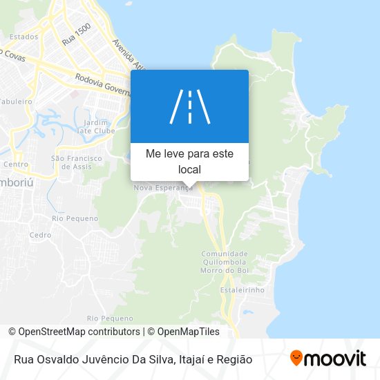Rua Osvaldo Juvêncio Da Silva mapa