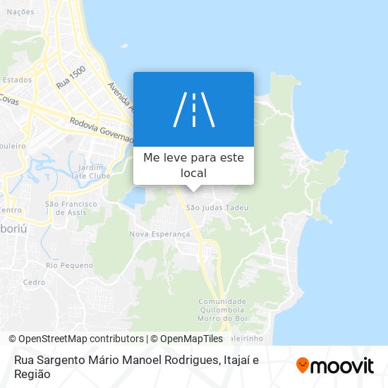 Rua Sargento Mário Manoel Rodrigues mapa