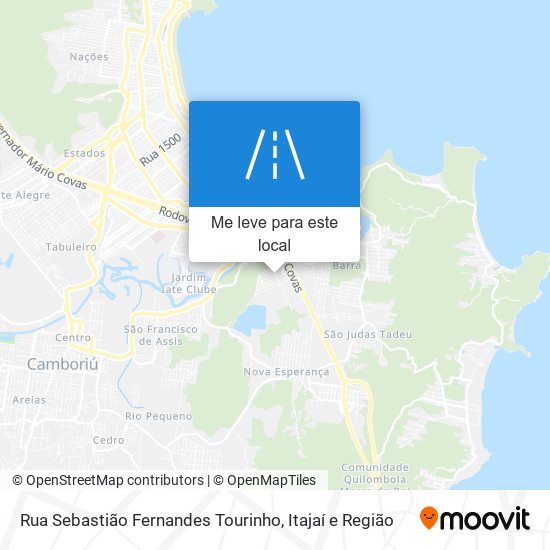 Rua Sebastião Fernandes Tourinho mapa