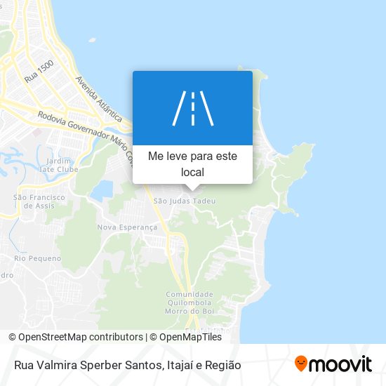 Rua Valmira Sperber Santos mapa