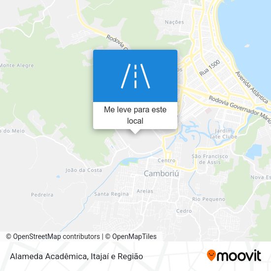 Alameda Acadêmica mapa