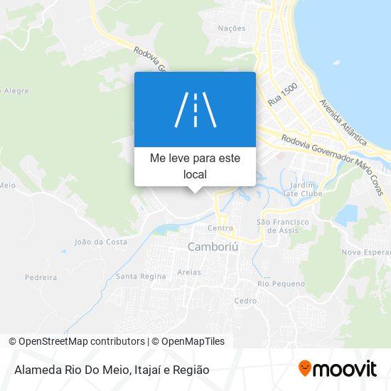 Alameda Rio Do Meio mapa
