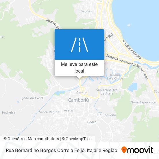 Rua Bernardino Borges Correia Feijó mapa