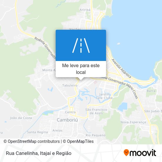 Rua Canelinha mapa